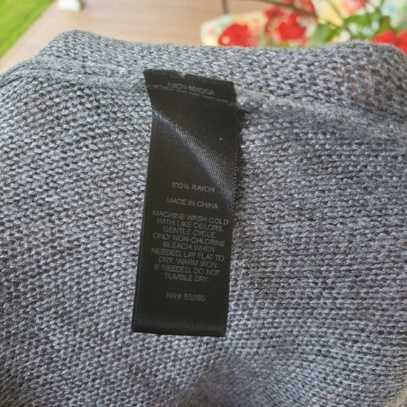 Express Gray Short Sleeve Sweater Open Front Cardigan Dolman Preppy Casual XS - Picture 4 of 6